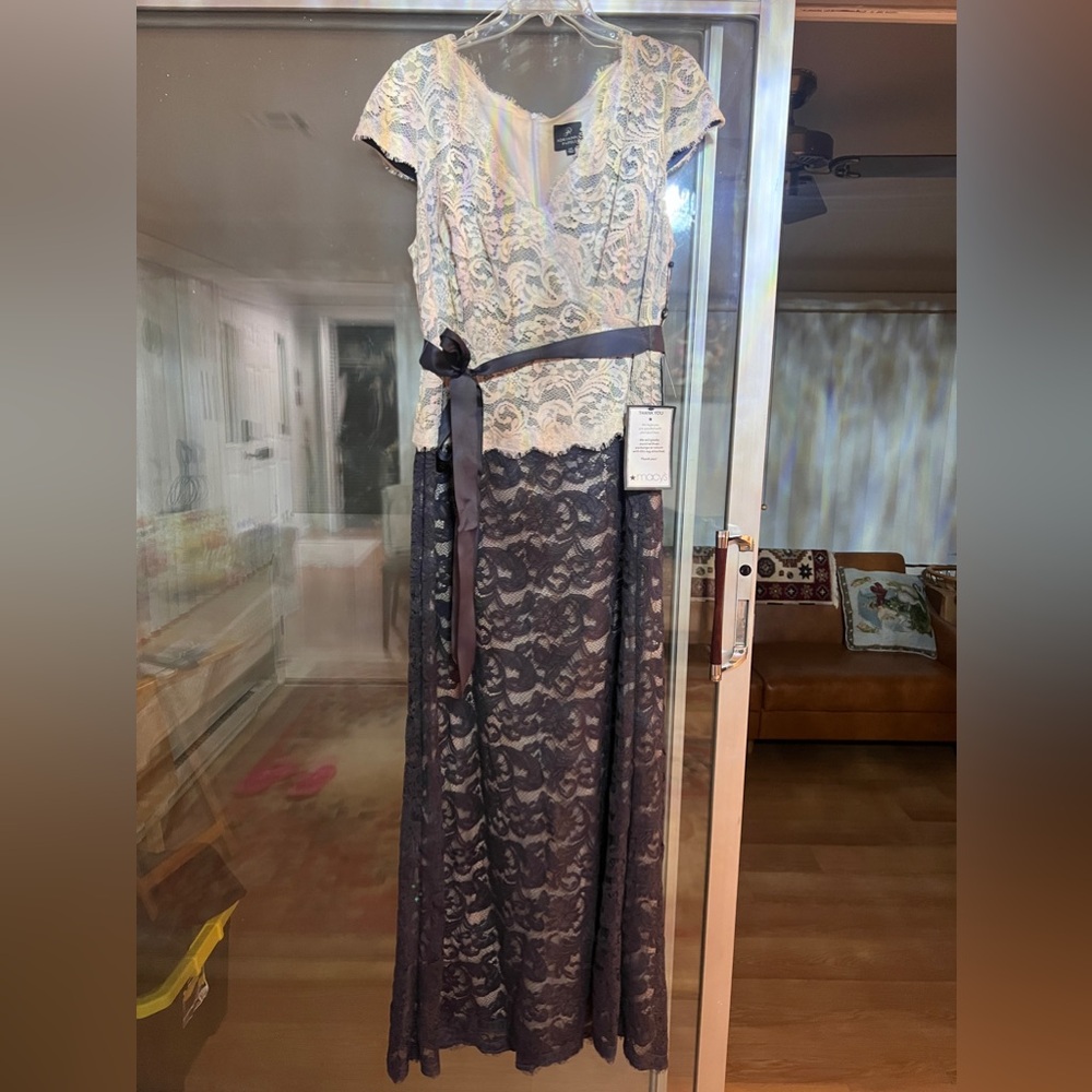 Adrianna Papell Lace Evening Gown